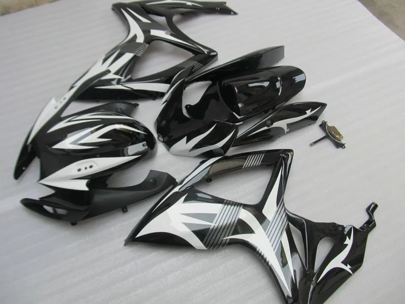 

Nn-Motorcycle Fairing Kit for SUZUKI GSXR 600 750 K6 06 07 GSXR600 GSXR750 2006 2007 ABS White black Fairings set