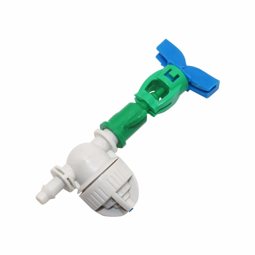 

5 sets 360 degrees rotating atomization micro-nozzle with Barbed Spherical Anti-drip Device water kits garden irrigation set