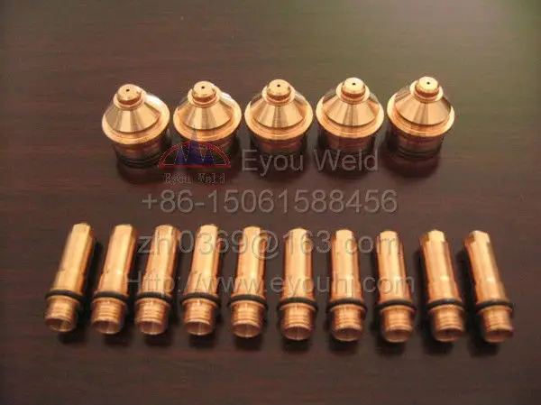 

40 pcs 220187 + 220188 - Consumables For 80A Plasma Cutting Torch(400XD/260/260XD/130/130XD/4070/3070 Machine)