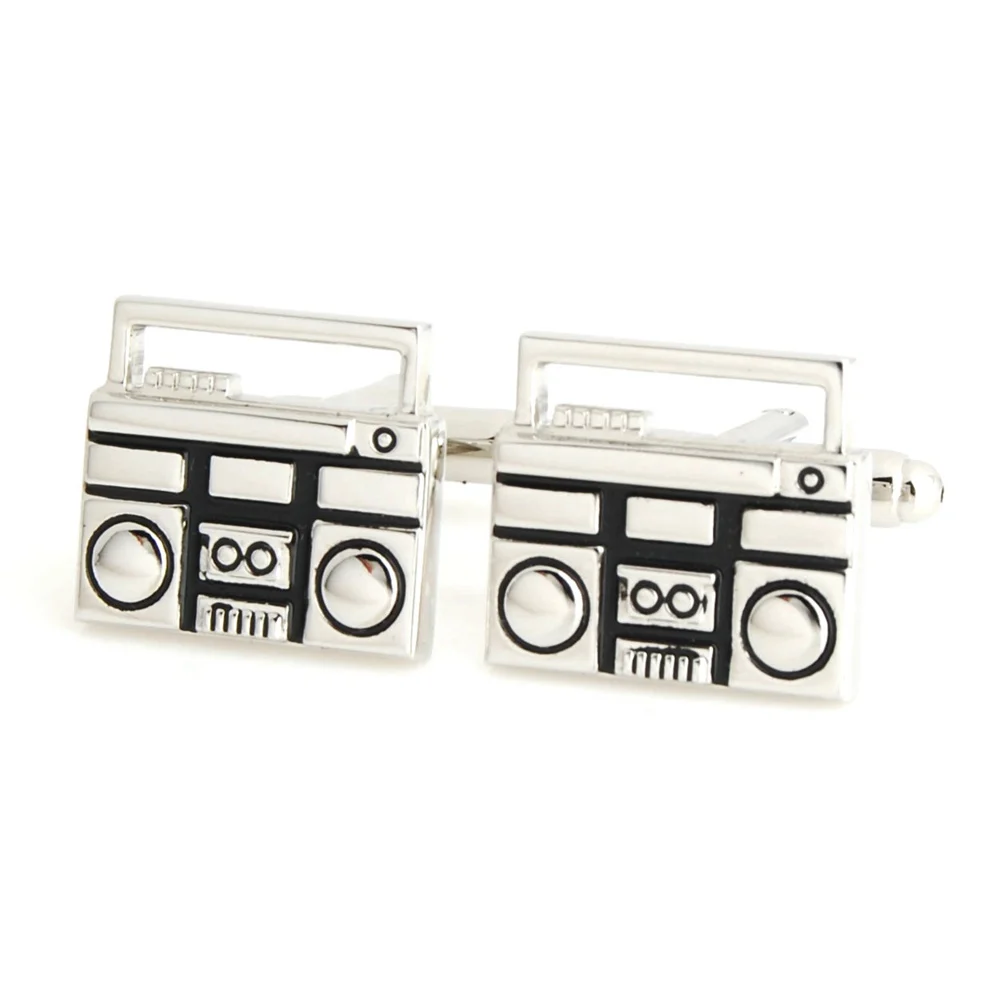 YH-1669 Novelty Radio and Tape Music Cufflinks - Factory Direct Wholesale