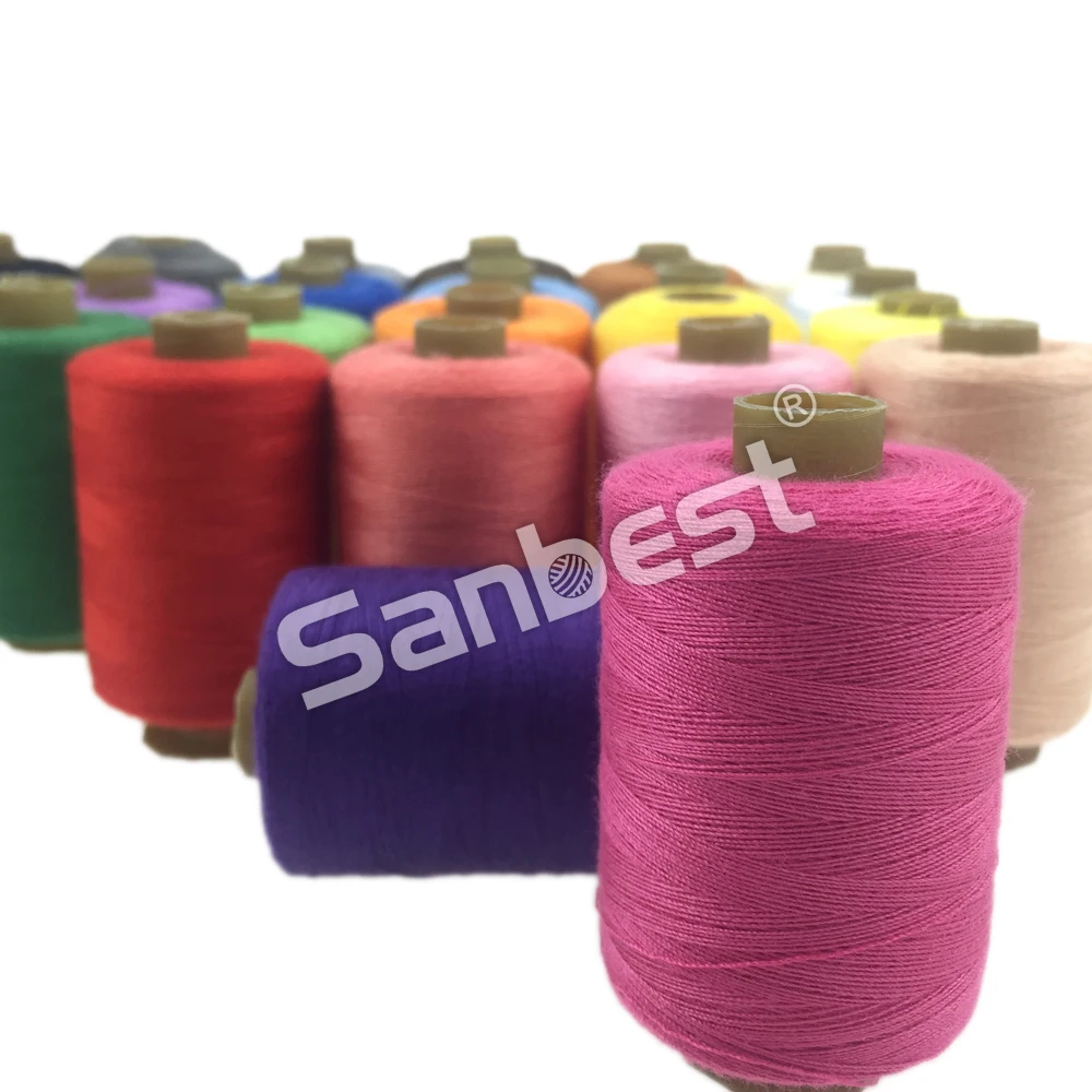 Sanbest Multicolor Polyester Sewing Thread 1000 Yards 24Pcs Set 40s/2 Strong Durable Hand Machines Craft Patch Thread Supplies