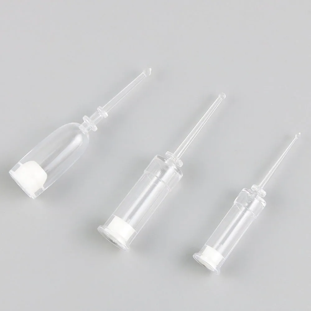 

50 x 1ml 2ml 3ml Clear Airless Bottle Plastic AS Break Off Bottle Essence Serum Packaging Bottle Cosmetic Sample Bottle