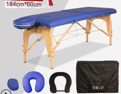 Portable massage bed with folding massage table.