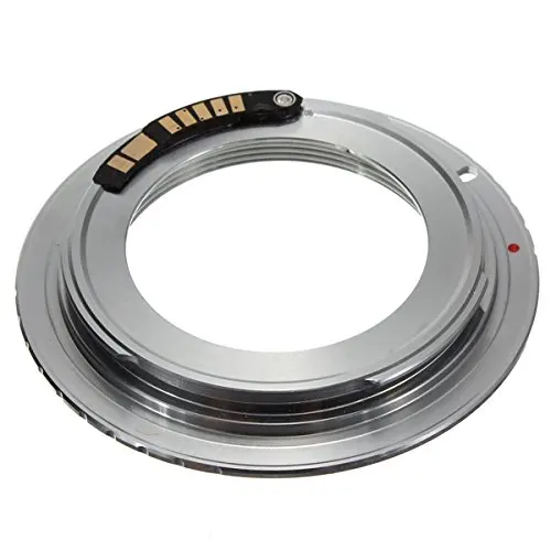 Foleto M42 Af Confirming with chip M42 Lens To for Canon Eos Ef Silver Adapter 5d 3d 6D 50D 40D 550D 3rd chip