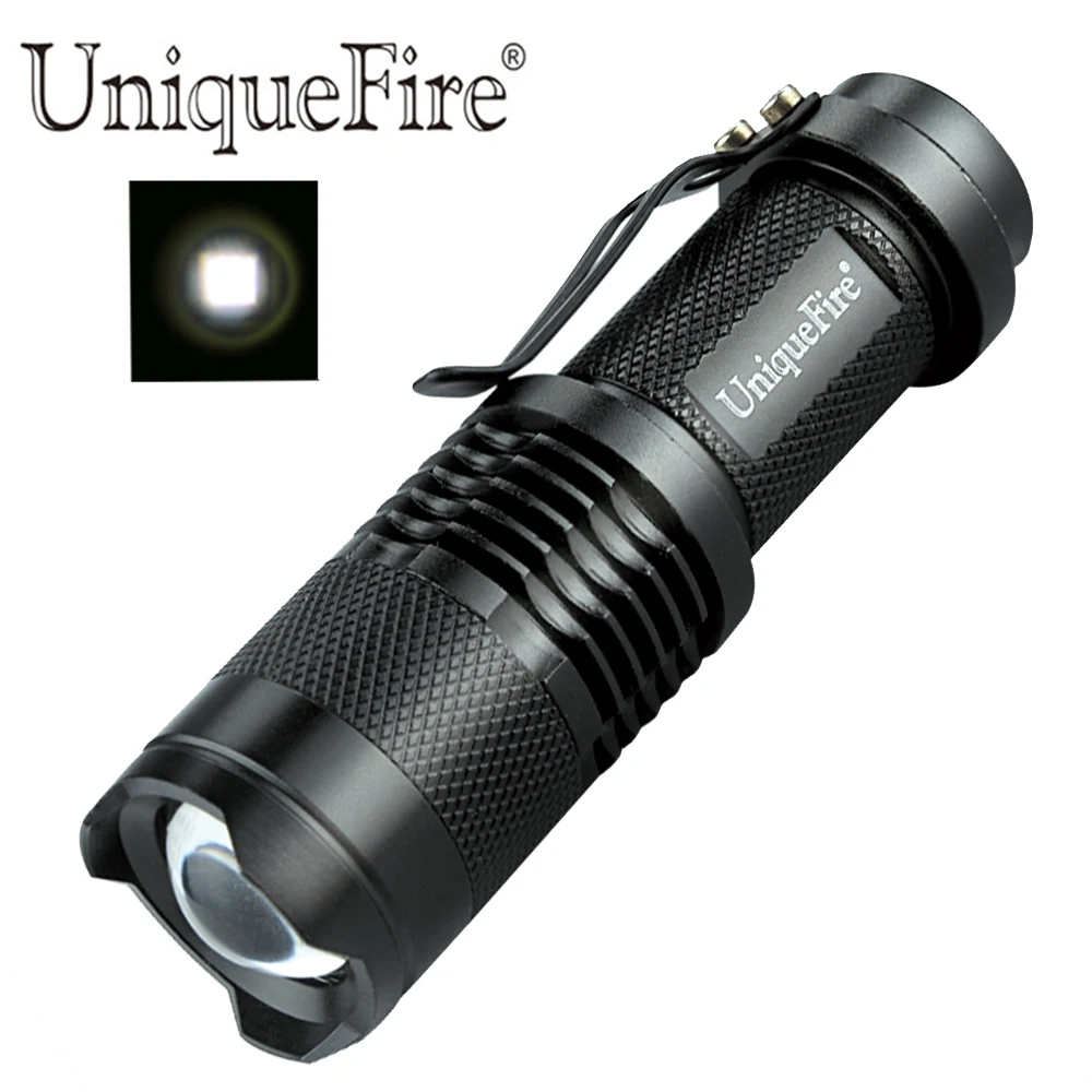 

UniqueFire Mini 3W 350LM Adjustable Focus Zoomable Focusing LED Flashlight Torch SK68 Q5 14500 For Camping