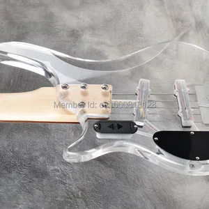 Rosenholz -Fingerbrett mit LED -Licht, Low Gitarre Acrylkörper, 5 Saiten, hohe Qualität, echtes Foto, Neuankömmling, 2016 8 Hauptverringerungsverkauf 5 String - №2