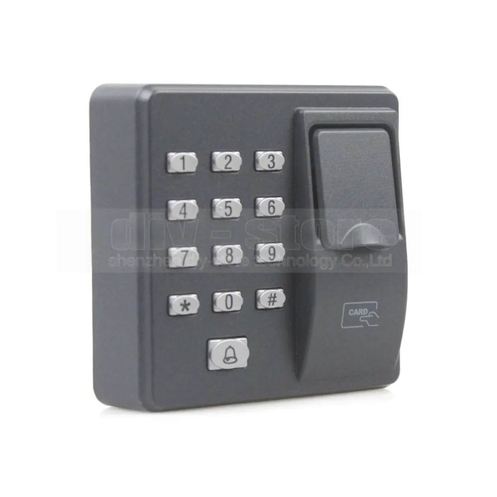 DIYSECUR Biometric Fingerprint RFID 125KHz Password Keypad Door Access Control System Kit + Strike Lock