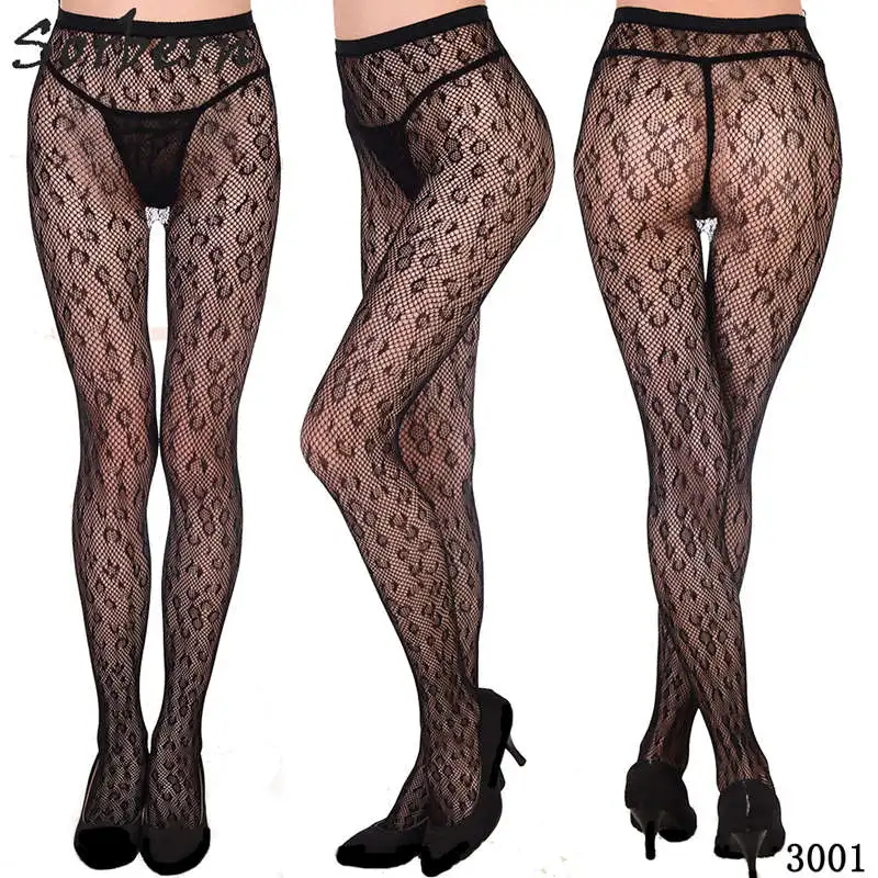 Sorbern 5 Pair Fish Net Stockings Pantyhose Plus Size Women Sheer Tights Designed Pantyhose Bdsm Footwear Stretch More Styles