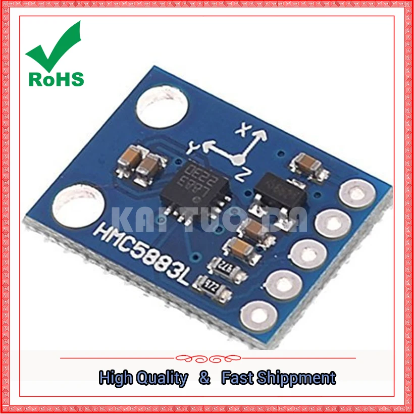 GY-273 HMC5883L Module Triaxial Magnetic Field Electronic Compass Electronic Compass Sensor Module Board