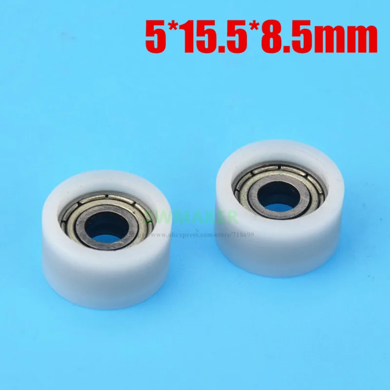 

1 шт 5*15,5*8,5 мм F плоское колесо, резиновый подшипник, шкив, маленькое колесо