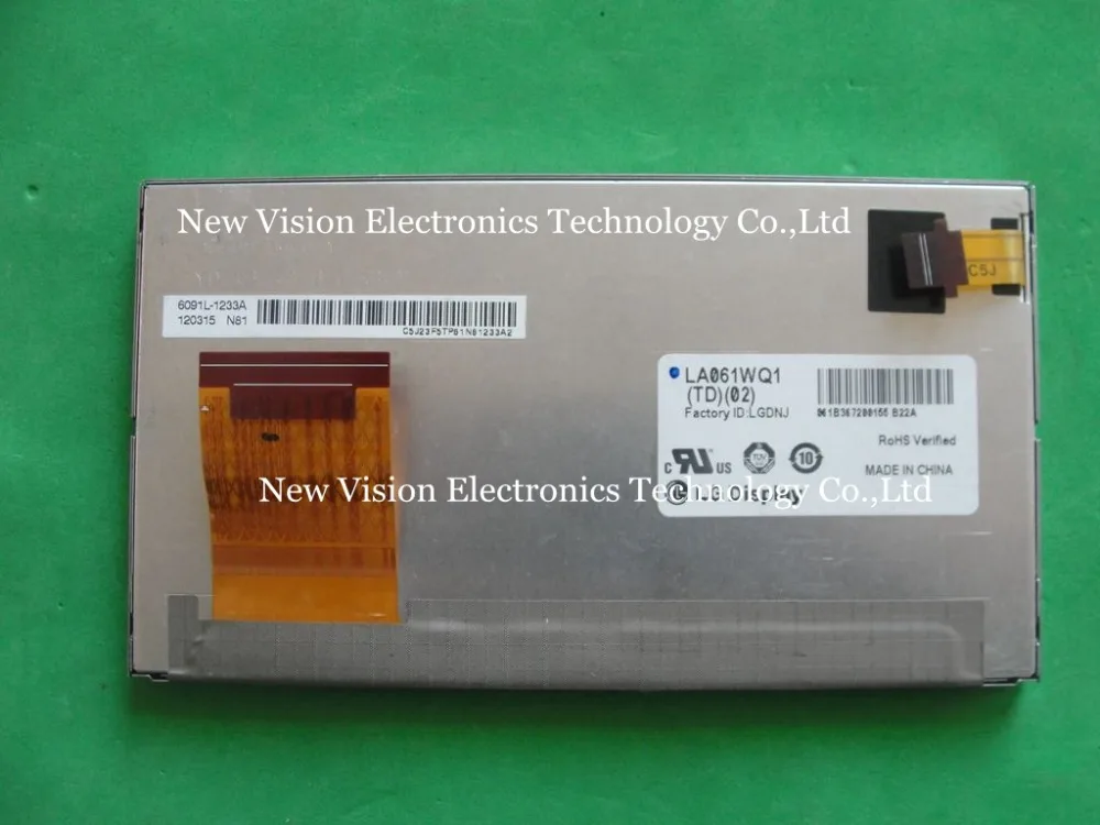 

LA061WQ1(TD)(01) LA061WQ1(TD)(02) LA061WQ1-TD01 LA061WQ1-TD02 Original 6.1 inch LCD Display Screen 480*272 TFT LCD