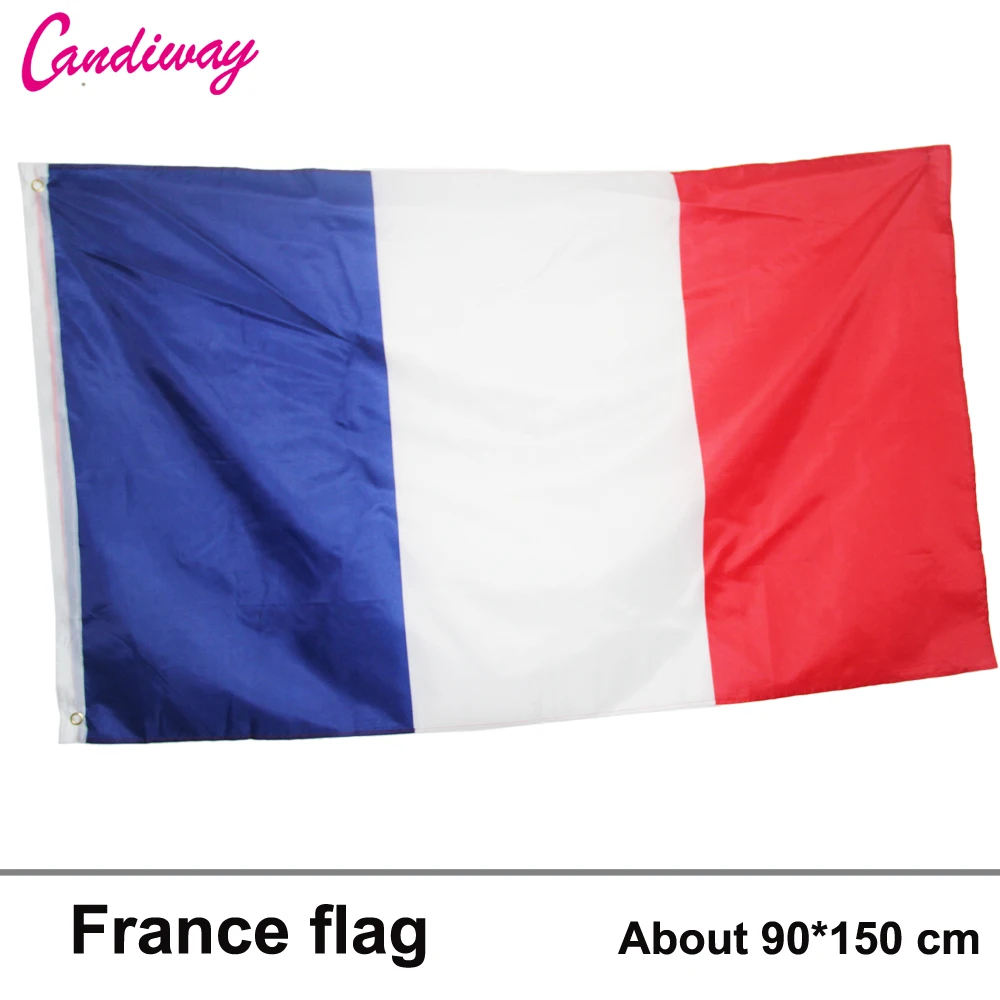 Bandera francesa de 3 pies x 5 pies, 150x90cm, bandera personalizada, banderas nacionales, superpolio, colgante, bandera francesa para interiores/exteriores, pancarta de país