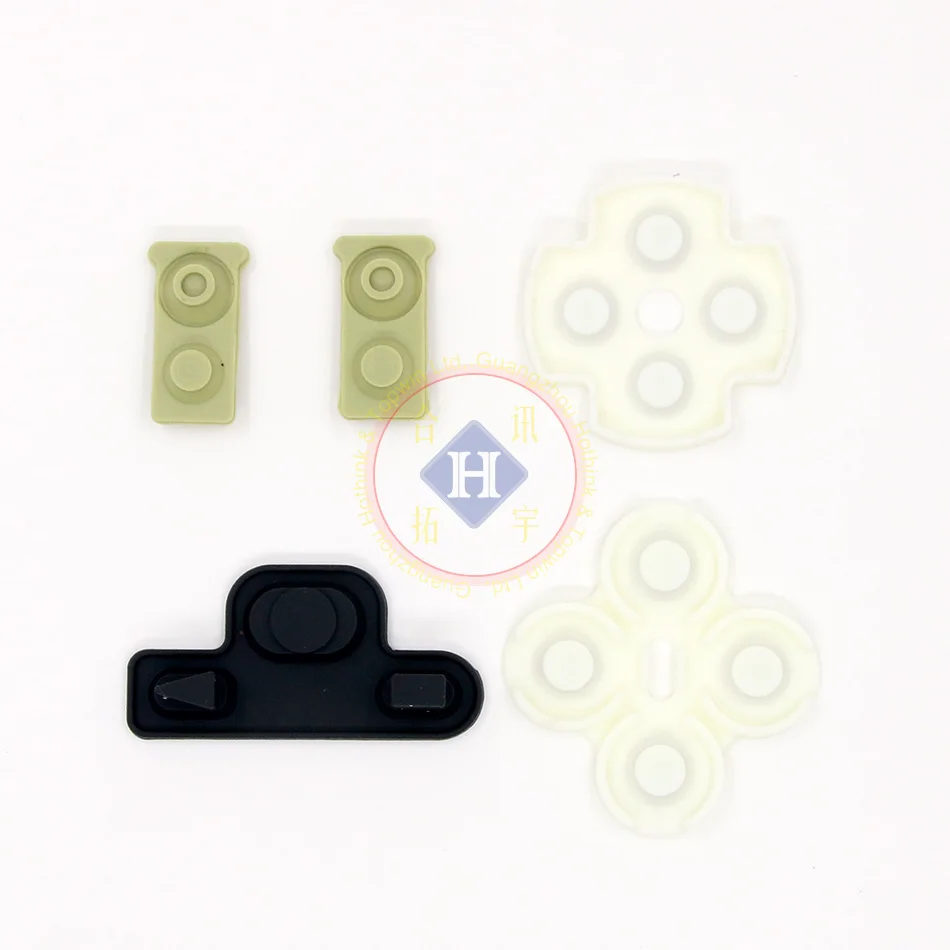 HOTHINK 10 Bộ/lô Thay Thế Dẫn Điện Silicon D Miếng Lót Cao Su Nút Dành Cho Playstation 3 PS3 Bộ Điều Khiển Sửa Chữa Một Phần
