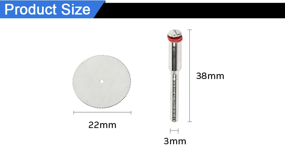 TUNGFULL Dremel อุปกรณ์เสริม15Pc 22Mm ใบเลื่อยวงเดือน1Pcs 3Mm Shank เครื่องตัดไม้ Dremel อุปกรณ์เสริมสำหรับเครื่องมือโรตารี่