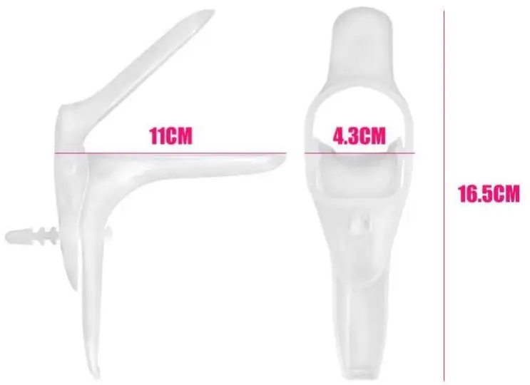 HANRIVER  4pieces of the disposable use asepsis dilator voyeuristic speculum cervical examination of department of gynaecology