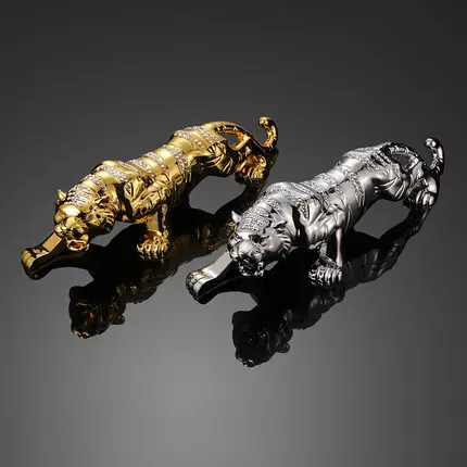 Creative Metal Tiger Decoration, Golden and Silver, Bedroom, Living Room, Car Personality