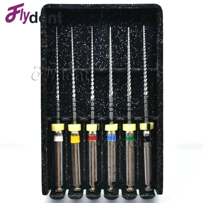 Profile dentystyczne 04 Pilniki obrotowe Endo Pilniki obrotowe Pilniki endodontyczne 25 mm Instrument dentystyczny z tytanu niklowego