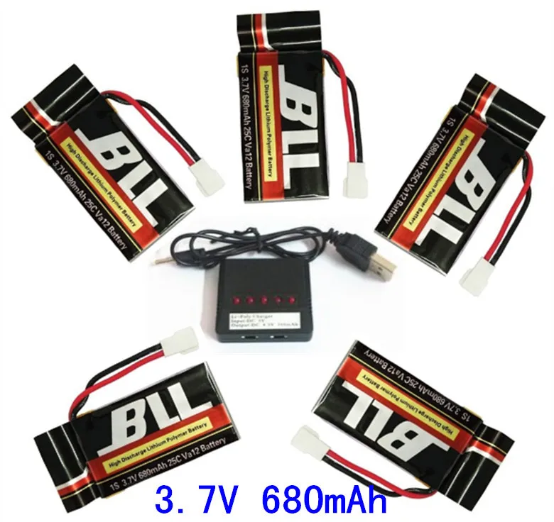 Syma X5 X5A X5C-1 X5C X5SC X5SCW H5C V931  3.7V 680mAh 25C Lipo Battery