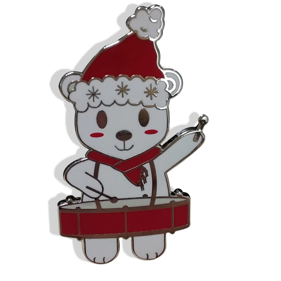 low price Christmas Theme Cute Hard Enamel Lapel Pins cheap custom metal lapel pin