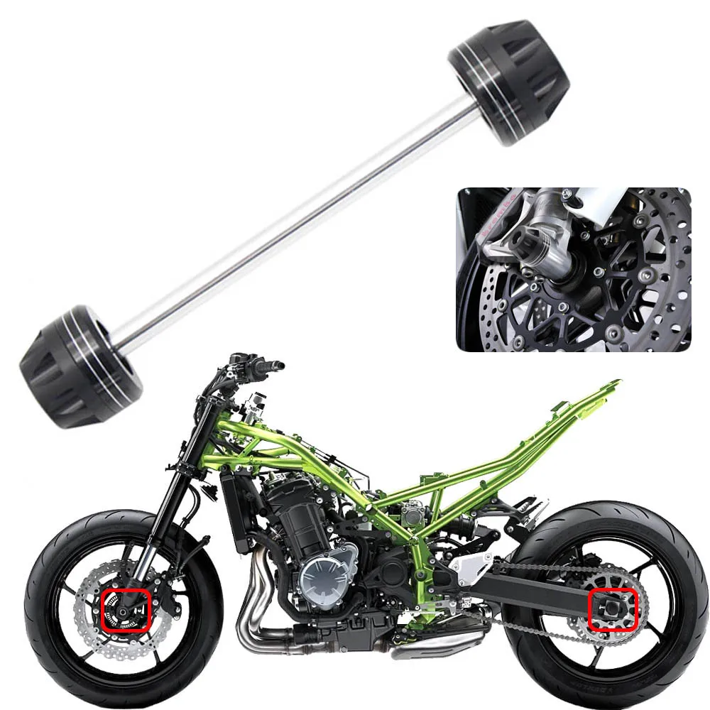 For KAWASAKI ZX-14R ZX14R GTR 1400 GTR1400 2006-2014 Motorcycle Front Axle Fork Wheel Protector Sliders Falling Protection