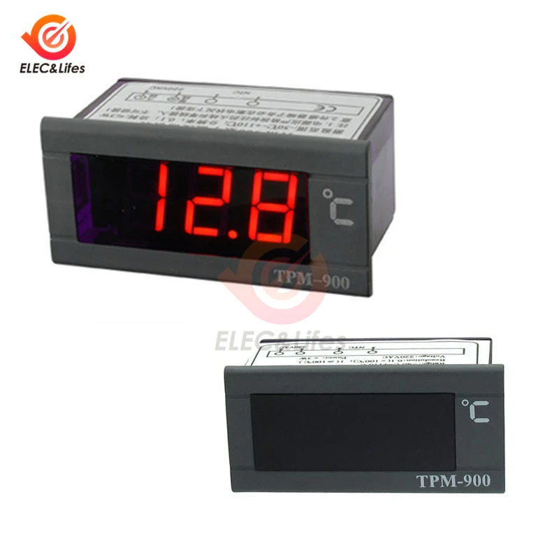 TPM-900 220V Temperature Controller Digital Thermometer Regulator Adjustable temperature meter control switch with NTC Sensor