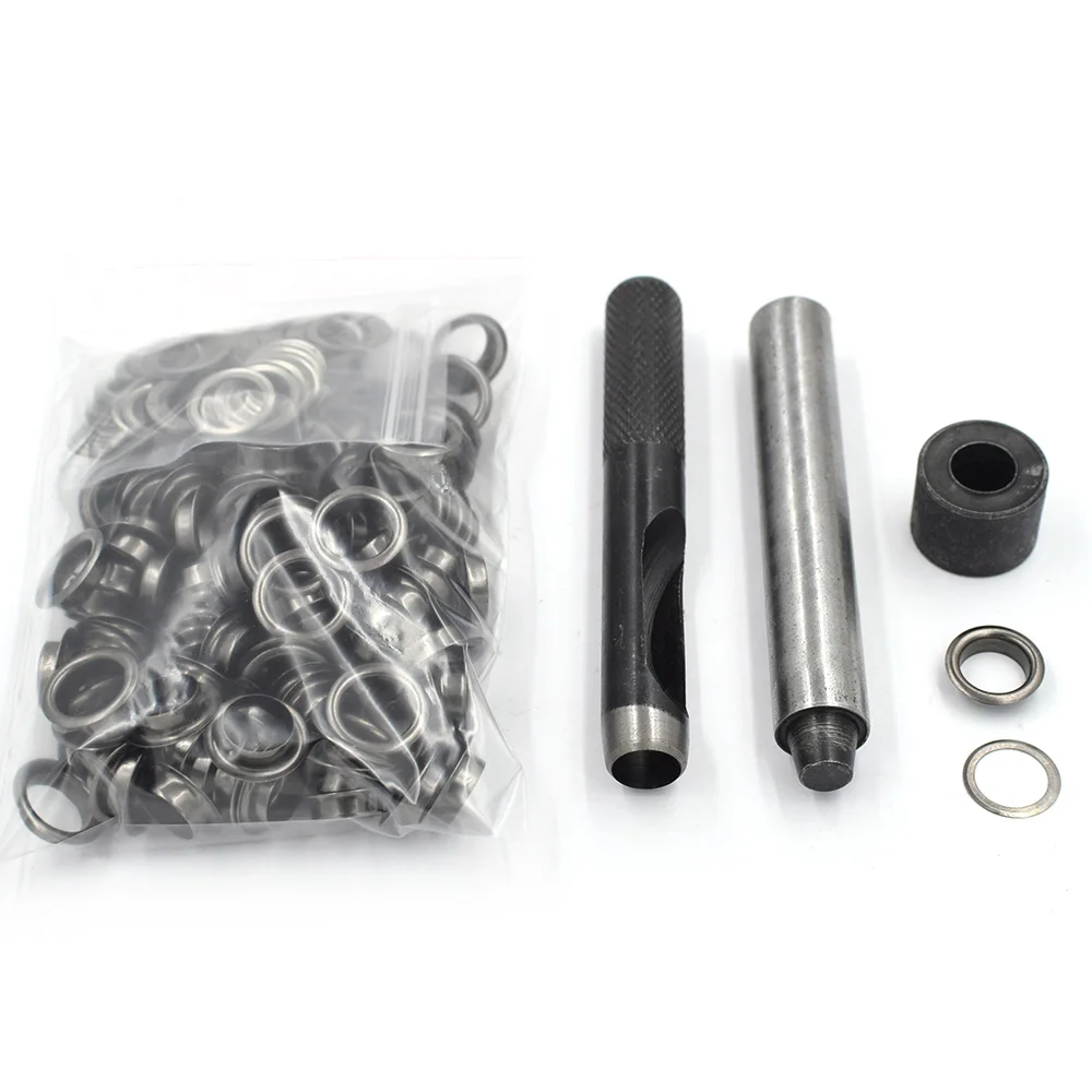 100 Sets Eyelets Inner Diameter 10 mm Clavus Metal eyelets Sewing Patches Clothes Bags And Shoes Accessories Rivets