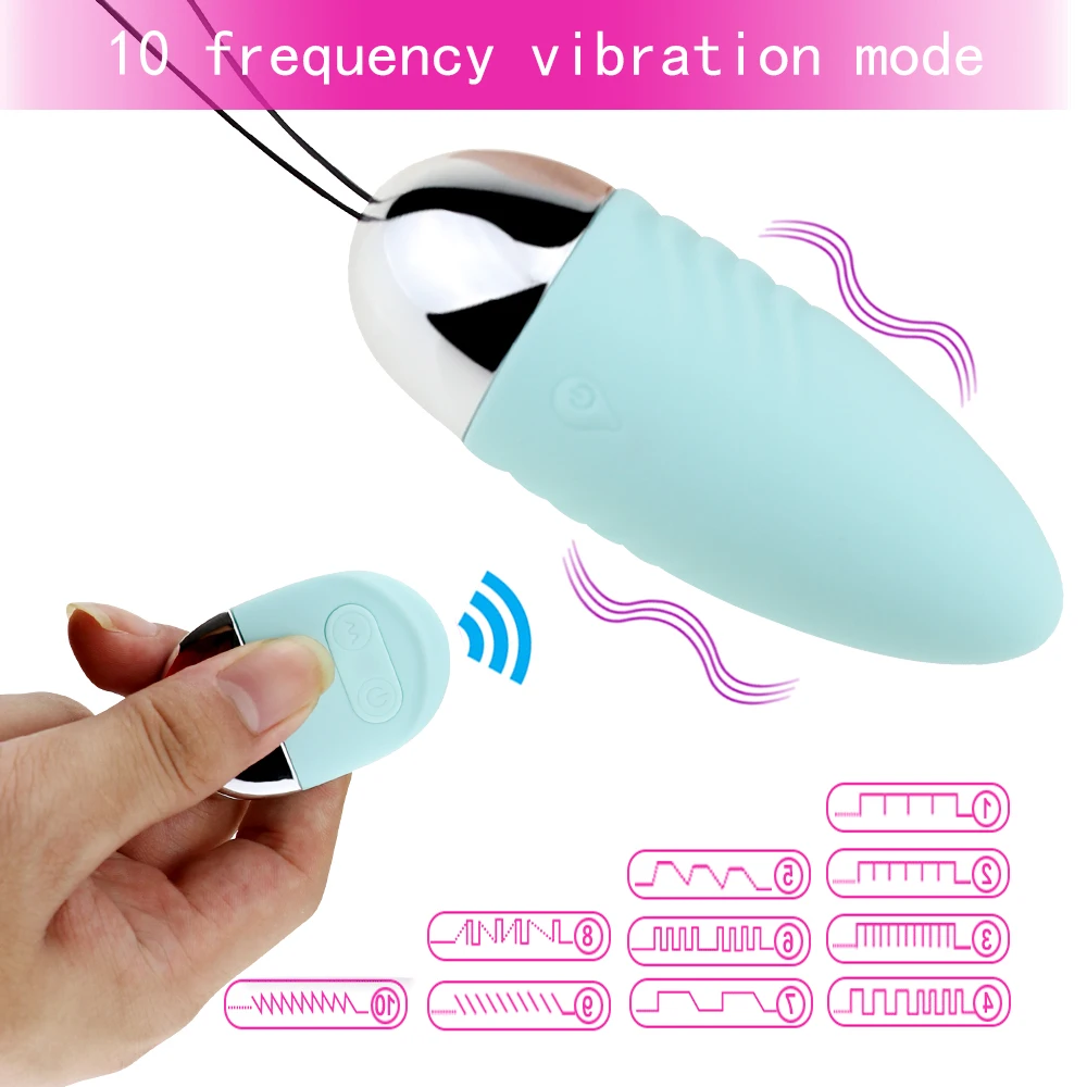 10 Frequency Wearable Toys Kegal Ball Jump Egg Wireless Remote Control G spot Massager Clitoral Stimulator Sex Toys for Women