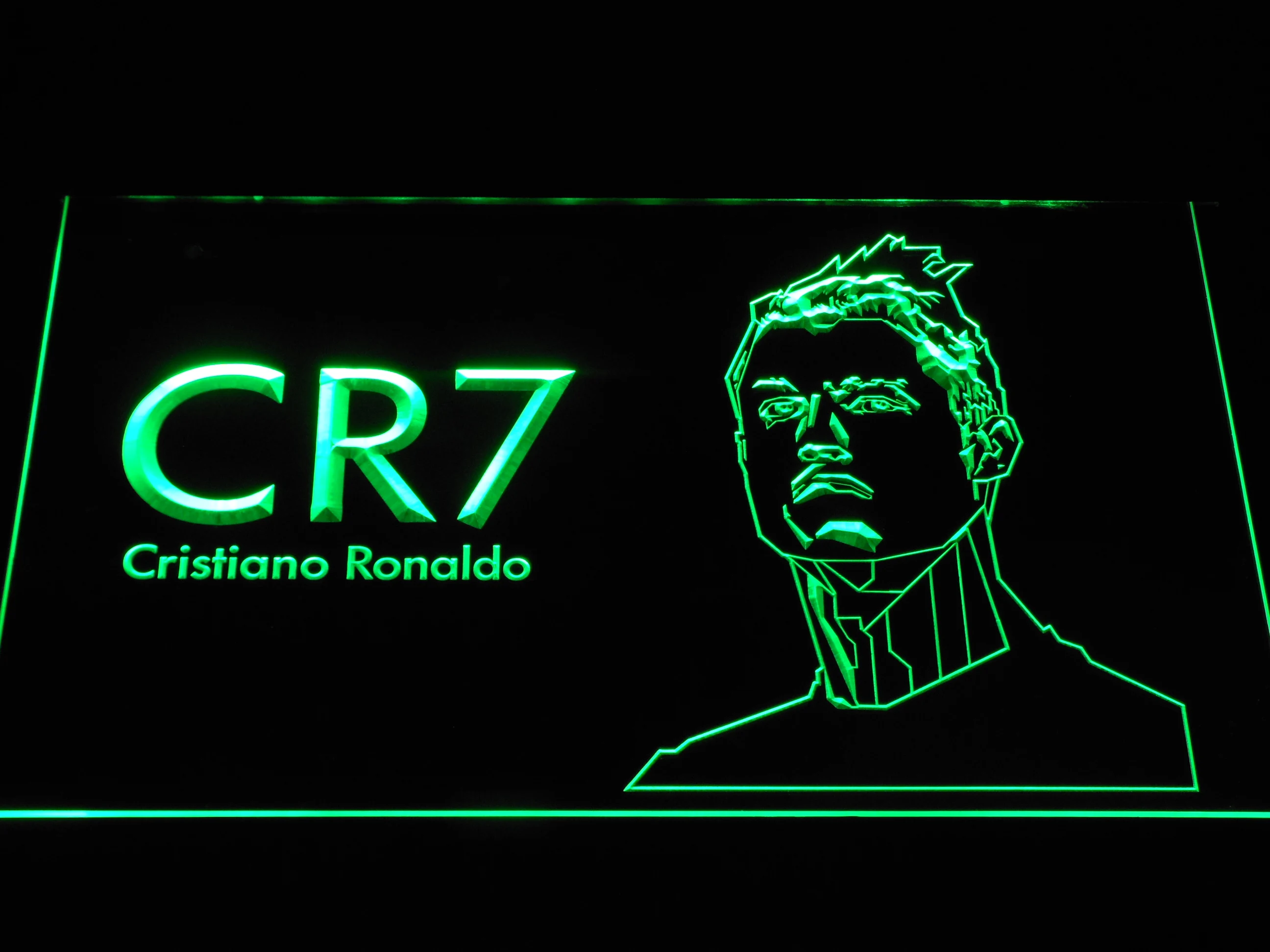 b1072 Cristiano Ronaldo 7 LED Neon Light Signs with On/Off Switch 7 Colors to choose