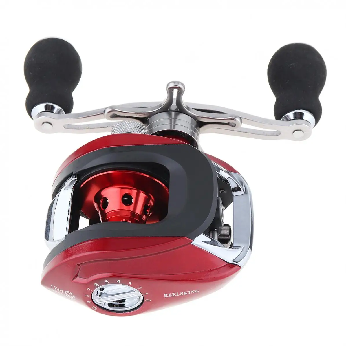 17+1BB 6.3:1 Gear Ratio Fishing Bait Casting Reel Braking Force 8KG / 17.6LB with Right Left Hand Optional