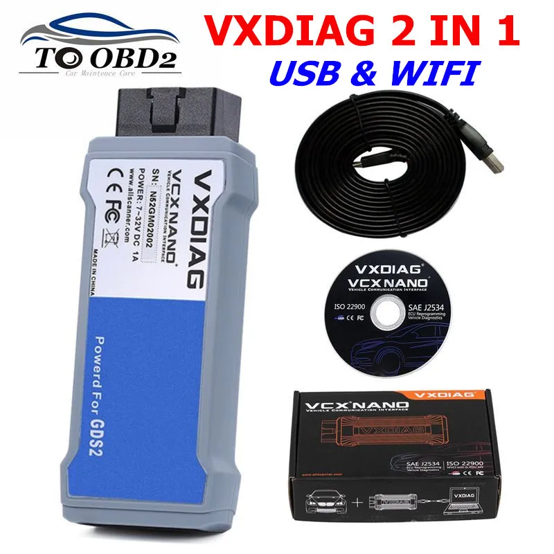 VXDIAG VCX NANO for GM/for OPEL GDS2 Diagnostic Tool for GM GDS2 Scanner with USB/ WIFI Support Multi-Languages