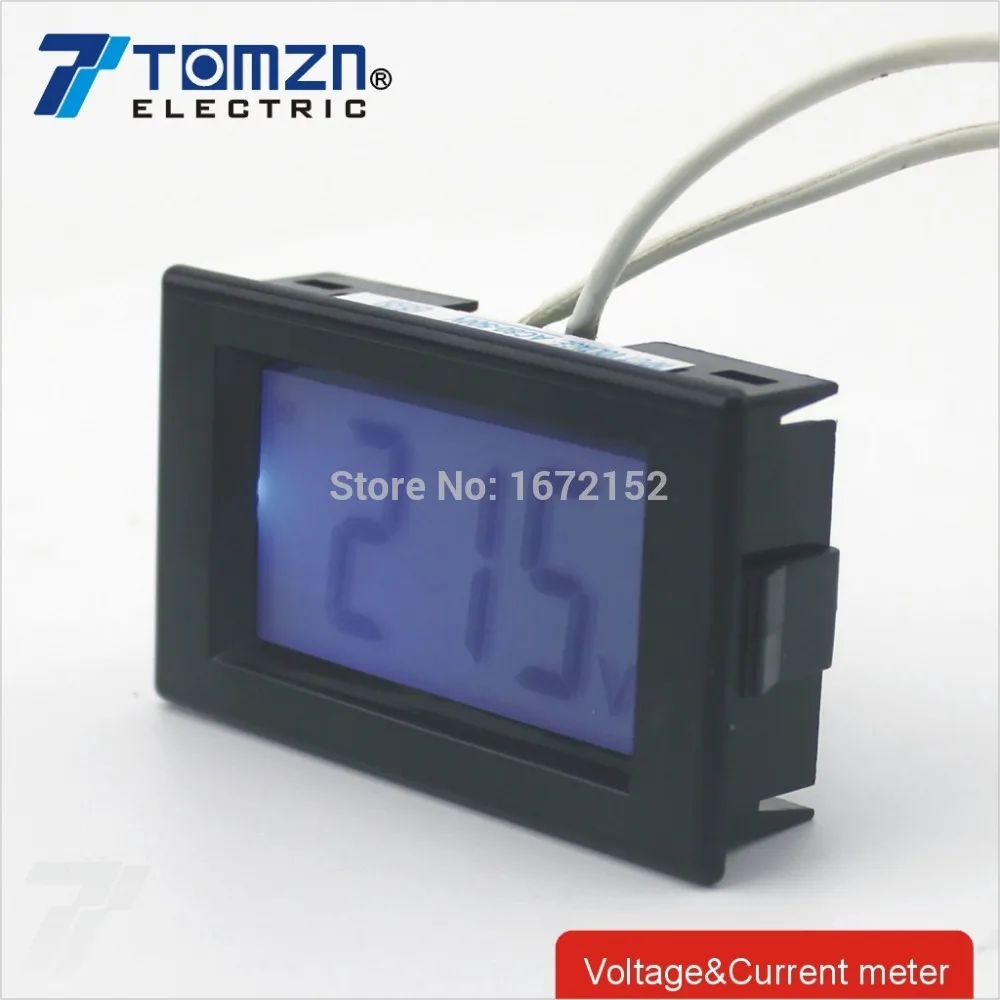 D85 LCD display Voltage meter voltmeter range AC 80-500V Panel Monitor blue backlight