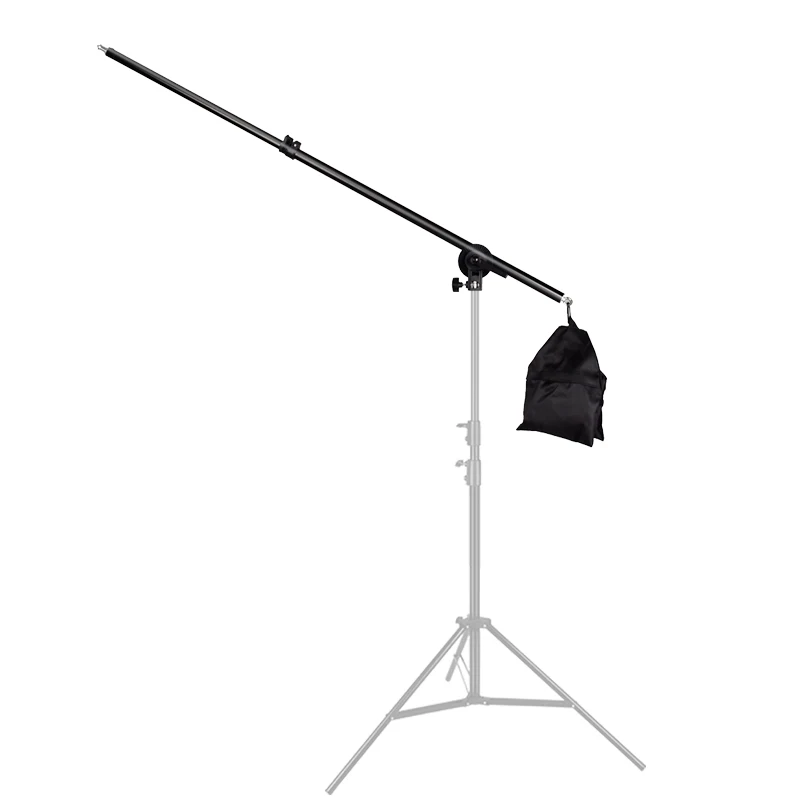 Soonpho 74-135cm Light Stand With Sandbag Studio Photo Telescopic Boom Arm Tripod for Speedlight Flash LED Video Light Softbox