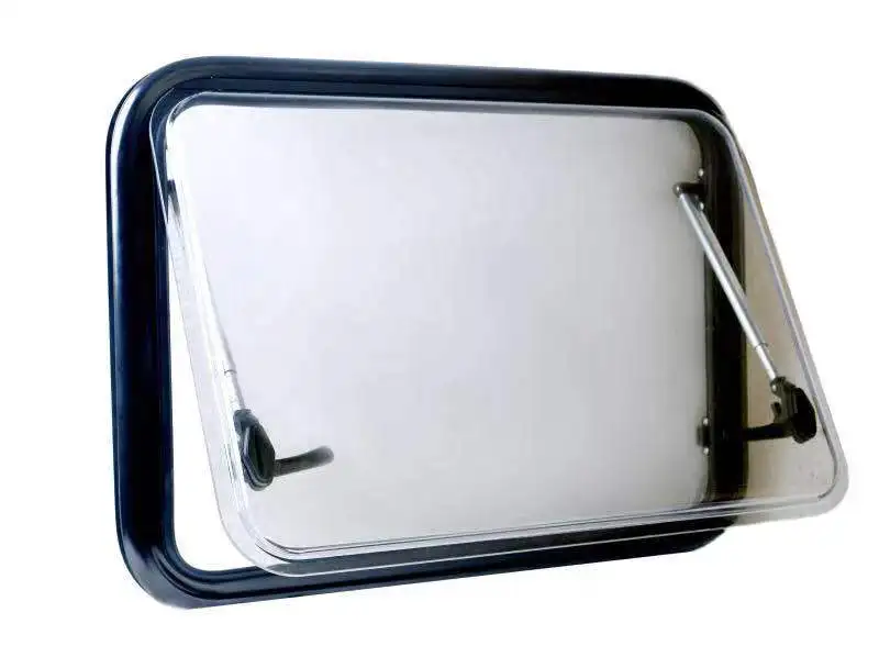 Top Hung Side Window Round Angle Ventilation Hatch With Screen and Blind RV Caravan Motorhome MG17RWAG