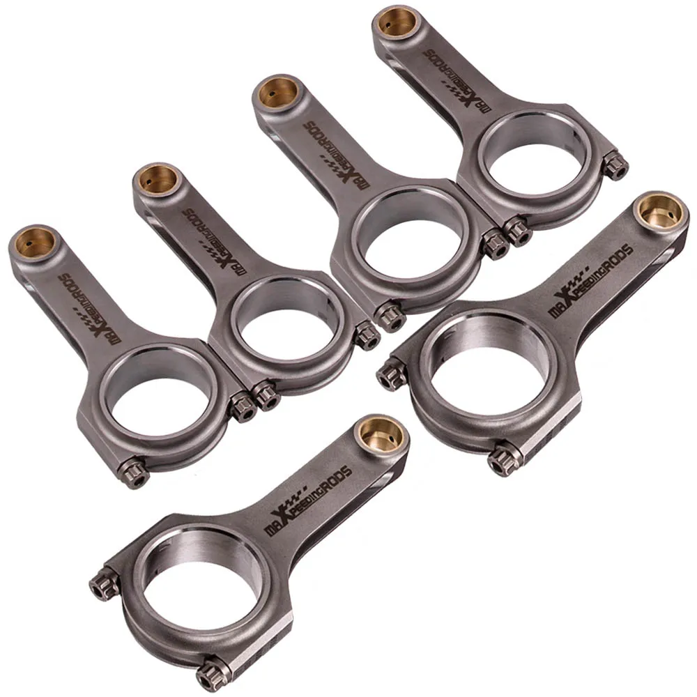 H-beam Forged Connecting Rod Conrods For BMW S38 B35 M5 M6 144mm ARP2000 Bolts Pleuel Bielle TUV Certification Balanced Pin