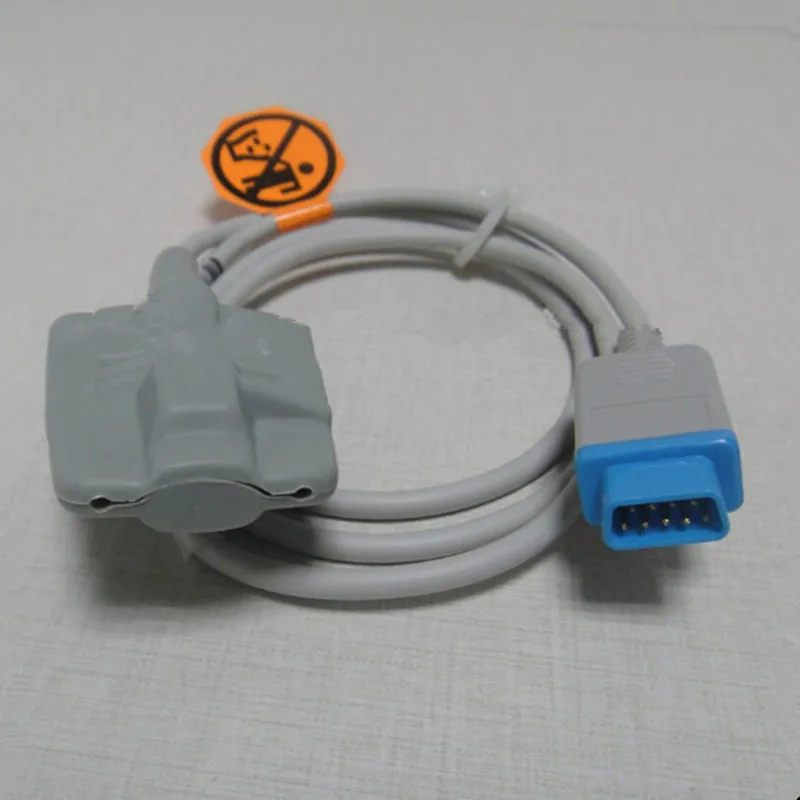 Imagem -02 - Sensor Spo2 de Silicone Sensor Oxímetro Sensor de Oxigênio Compatível para ge Trusignal e Atex Ohmeda Adulto Softtip 1m