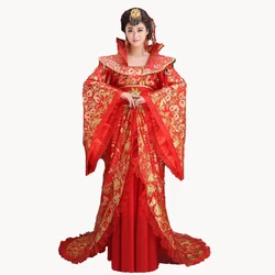 New Brand Designer traditional hanfu female Clothing Chinese ancient queen costume princess big Tailed dramaturgic Dress