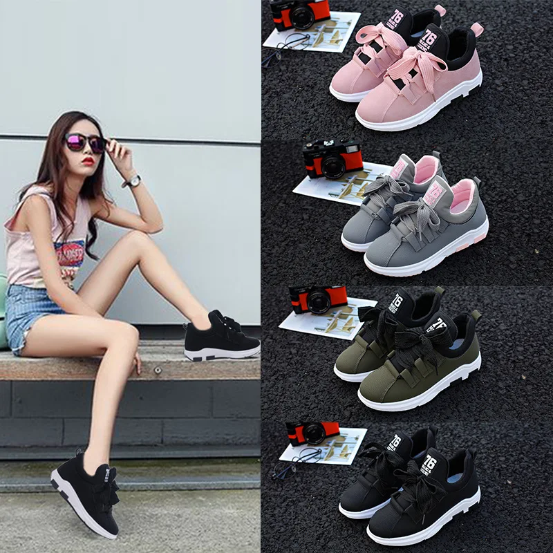 Walking Velvet Sports Shoes For Women Winter Sports Shoes Leather Soft Bottom Foot Scrub Students Harajuku Free Shoes Sneakers