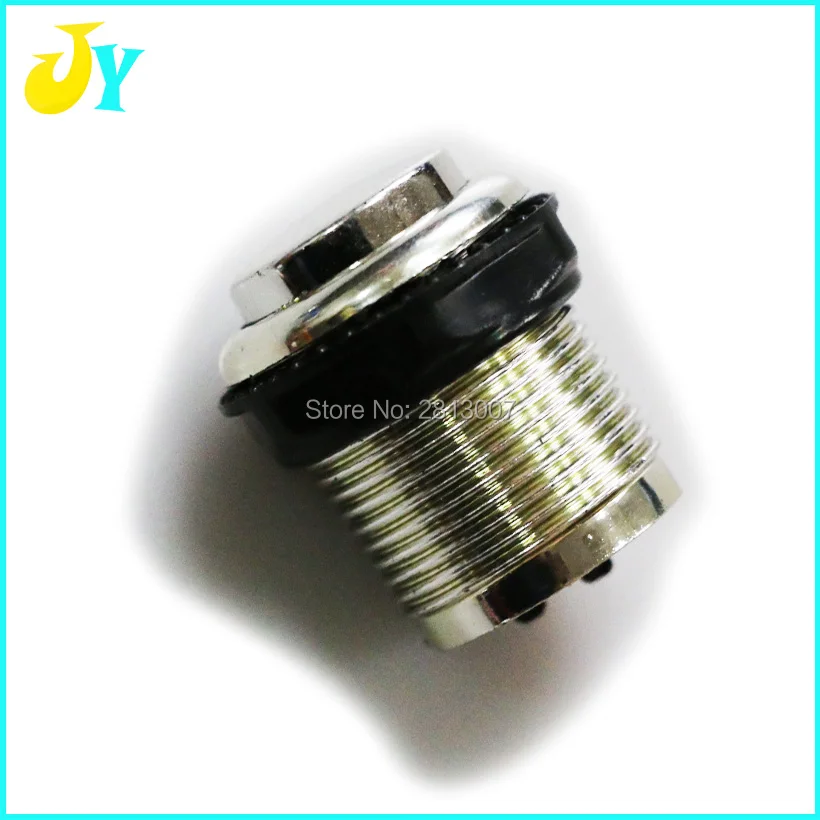 

Посеребренная аркадная Кнопка 24 мм с микропереключателем, Хромированная кнопка