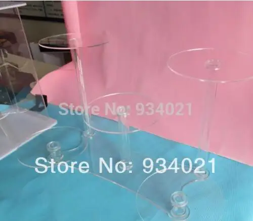 Elegant Crystal Clear 5 Tier Acrylic Cake Stand Party Decoration Cake Stand Wedding Decoration