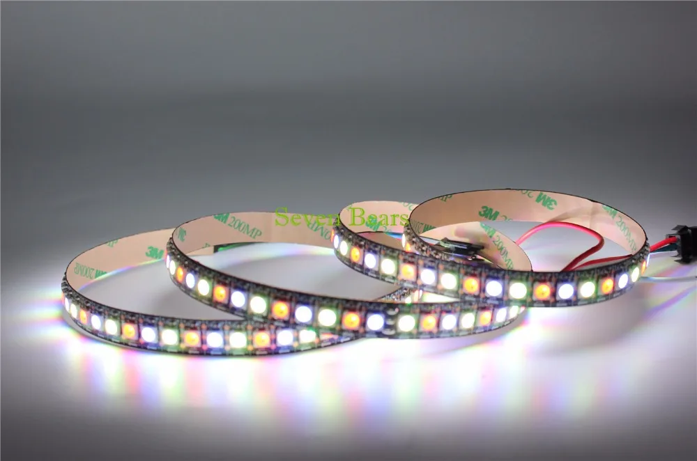 1m Addressable SK6812 RGBW RGBWW RGBNW  led strip  4 Color in 1 Led Non waterproof IP20 144 leds/pixles/m 5V similar WS2812B