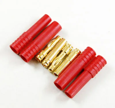 10 pair/Set High Quality 4mm Gold Plated Banana Plug Jacket with Plastic protector 4.0 Female Male Bullet Sheath Banana Plugs