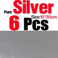 6 piezas de plata pura