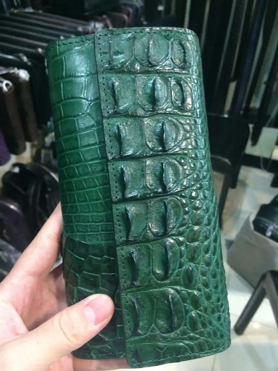 100% genuine crocodile leather wallets and purse alligator skin wallets women clutch alligator skin