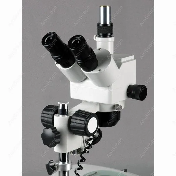 Student Trinocular Stereo Microscope--AmScope Supplies 10X-40X Student Trinocular Stereo Zoom Microscope