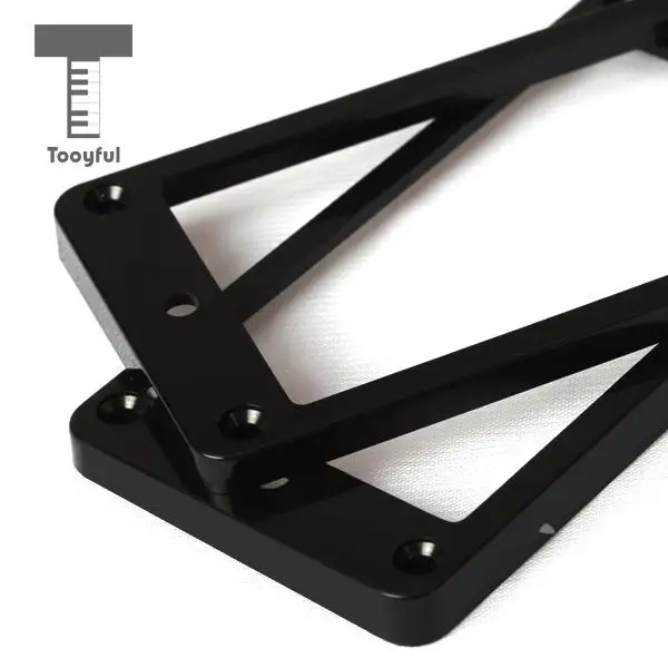 Tooyful 2Pcs Plastic Flat Metal Humbucker Pickup Frame Mounting Ring Accessory 4mm Thick Black for LP Electric Guitar Wholesales