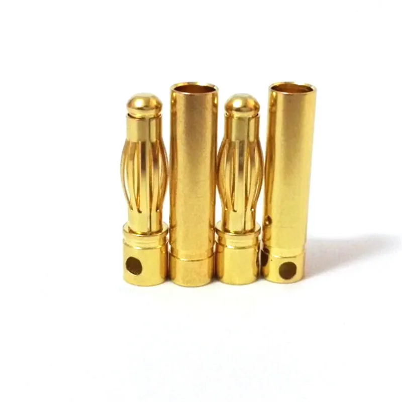 20pcs/lot 3.5mm Gold Bullet Banana Connector Plug For ESC Battery Motor (10 pair)