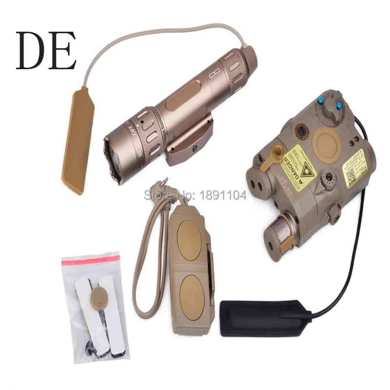 Element Tactical Light Combo includes PEQ 15 WMX-200 Flashlight Double Remote Control Switch (EX 418)