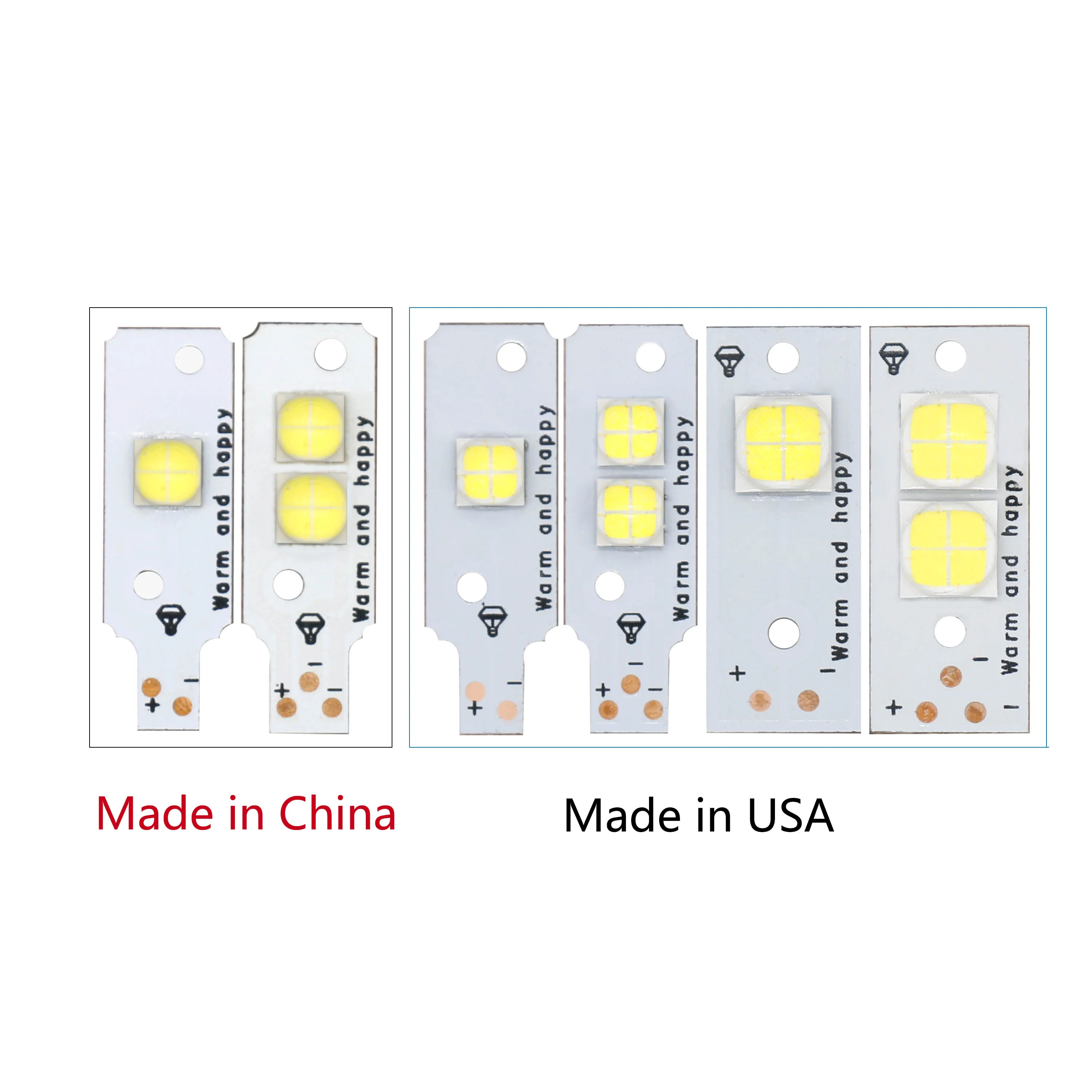30W 60W XHP70 Copper PCB Full Power 6-7V XHP50 LED Lamp LED Diodes Light DIY Headlamp LED Car Lights Repairing White 6500K