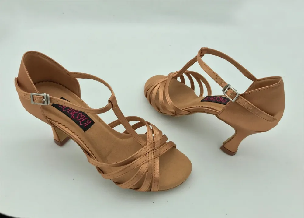 Chaussures de danse latine pour femmes 6206DT, chaussures de Salsa Tango à talons bas et hauts, livraison gratuite, offre spéciale