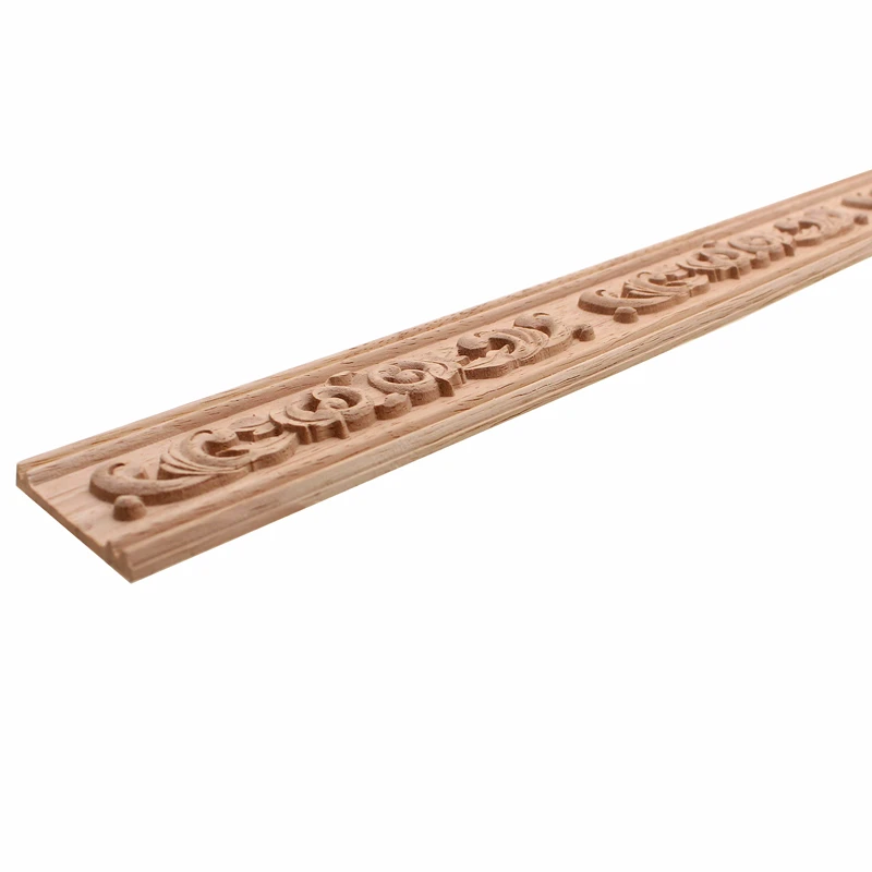 VZLX Wooden Carved Wood Twist Lines Style Decorative Indoor Door Semi Home Decor Decoration Accessories Figurines Miniatures